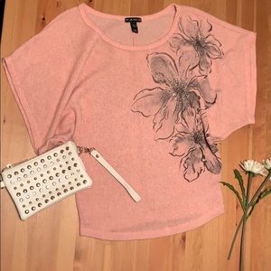 Blush pink top with gems 💕